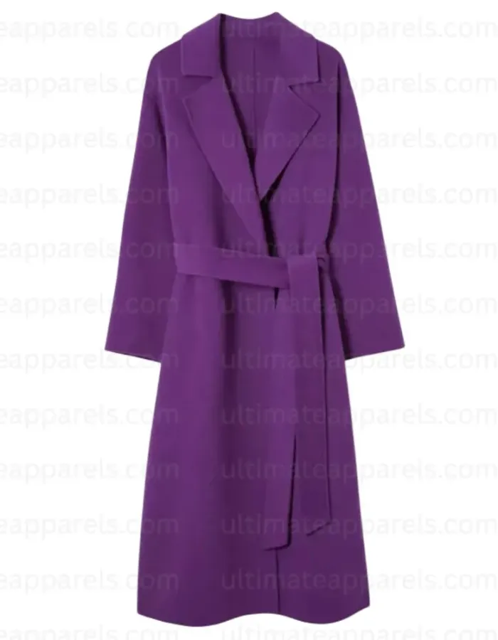 Black Mirror 2025 Brandy Purple Wool Coat