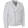 Brando White Rider Leather Jacket Brando White Rider Leather Jacket
