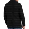 Men's Double Breasted Black Wool Pea Coat Men's Double Breasted Black Wool Pea Coat