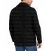 Men's Double Breasted Black Wool Pea Coat