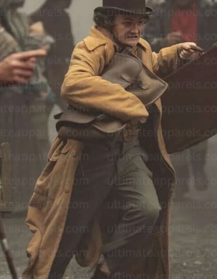 Jack Gleeson House of Guinness Brown Trench Coat Jack Gleeson House of Guinness Brown Trench Coat