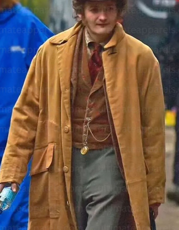 Jack Gleeson House of Guinness Brown Trench Coat Jack Gleeson House of Guinness Brown Trench Coat
