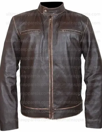 Contraband Chris Farraday Mark Wahlberg Brown Leather Jacket