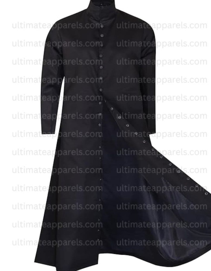 Keanu Reeves Matrix Neo Trench Coat