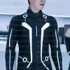 Tron Legacy Sam Flynn Garrett Hedlund Black Leather Jacket Tron Legacy Sam Flynn Garrett Hedlund Black Leather Jacket