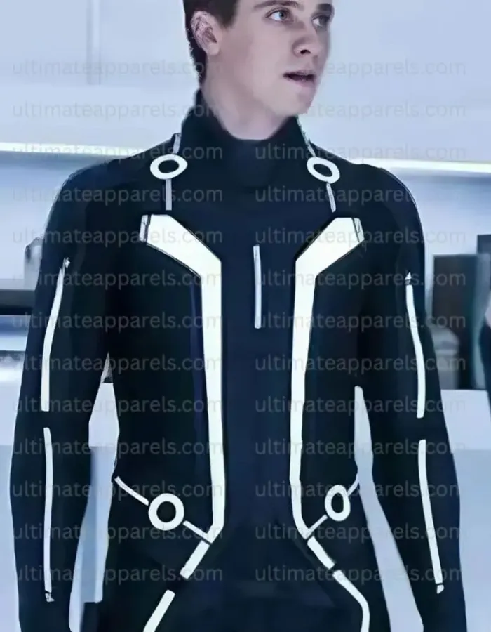 Tron Legacy Sam Flynn Garrett Hedlund Black Leather Jacket Tron Legacy Sam Flynn Garrett Hedlund Black Leather Jacket