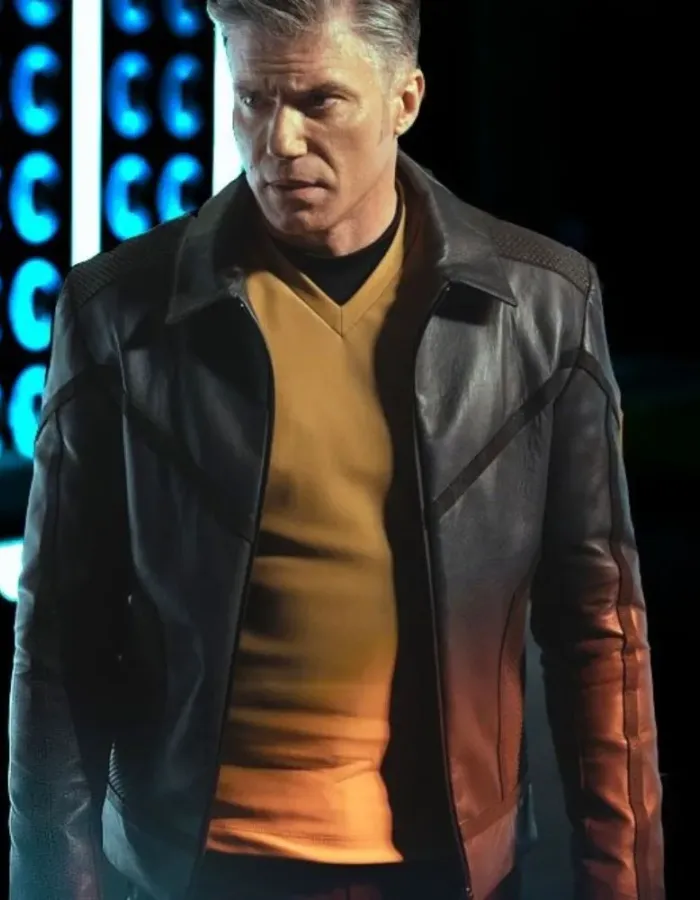 Captain Pike Star Trek Strange New Worlds Leather Jacket