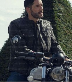 The Thursday Murder Club 2025 Tom Ellis Black Leather Jacket The Thursday Murder Club 2025 Tom Ellis Black Leather Jacket