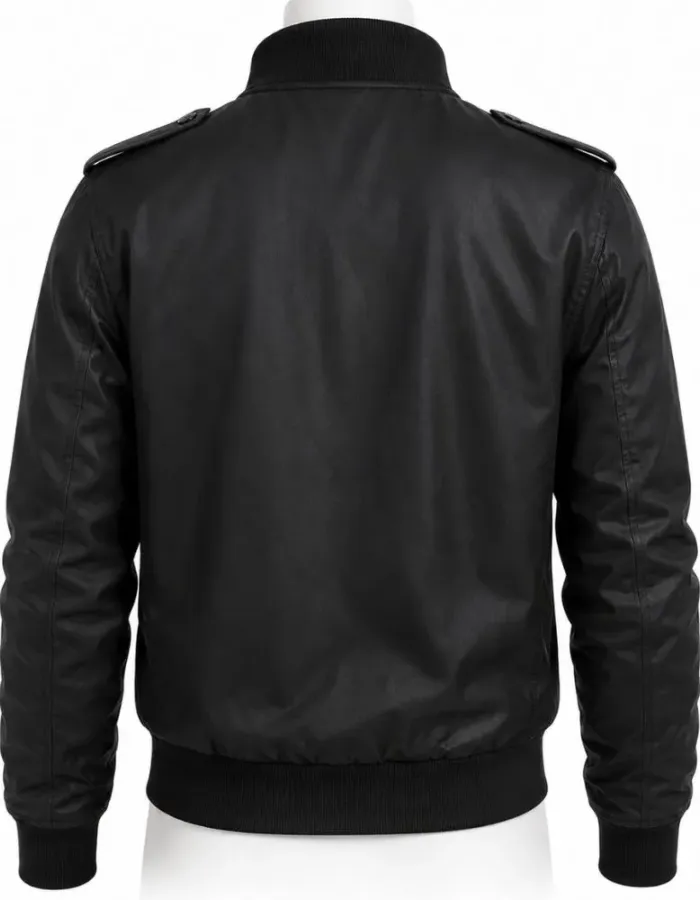 WONDER WOMAN 1984 CHRIS PINE (STEVE TREVOR) BLACK BOMBER JACKET