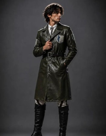Attack on Titan Eren Yeager Trench Coat Attack on Titan Eren Yeager Trench Coat