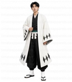 Bleach Byakuya Cosplay White Haori Coat