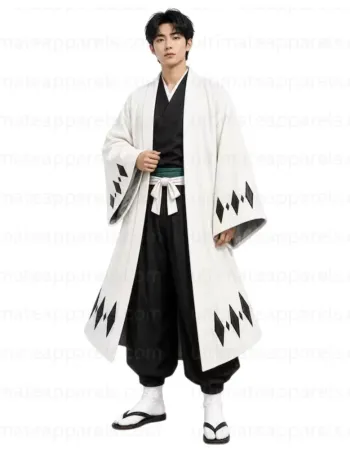 Bleach Byakuya Cosplay White Haori Coat