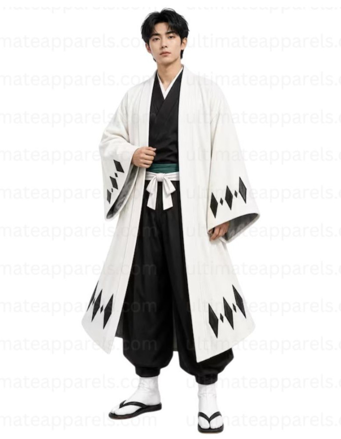 Bleach Byakuya Cosplay White Haori Coat Bleach Byakuya Cosplay White Haori Coat