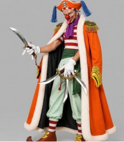 Buggy the Clown One Piece Wool Long Coat