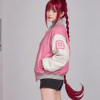 Chainsaw Man Makima Pink Bomber Jacket Chainsaw Man Makima Pink Bomber Jacket