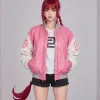 Chainsaw Man Makima Pink Bomber Jacket