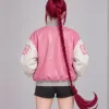 Chainsaw Man Makima Pink Bomber Jacket