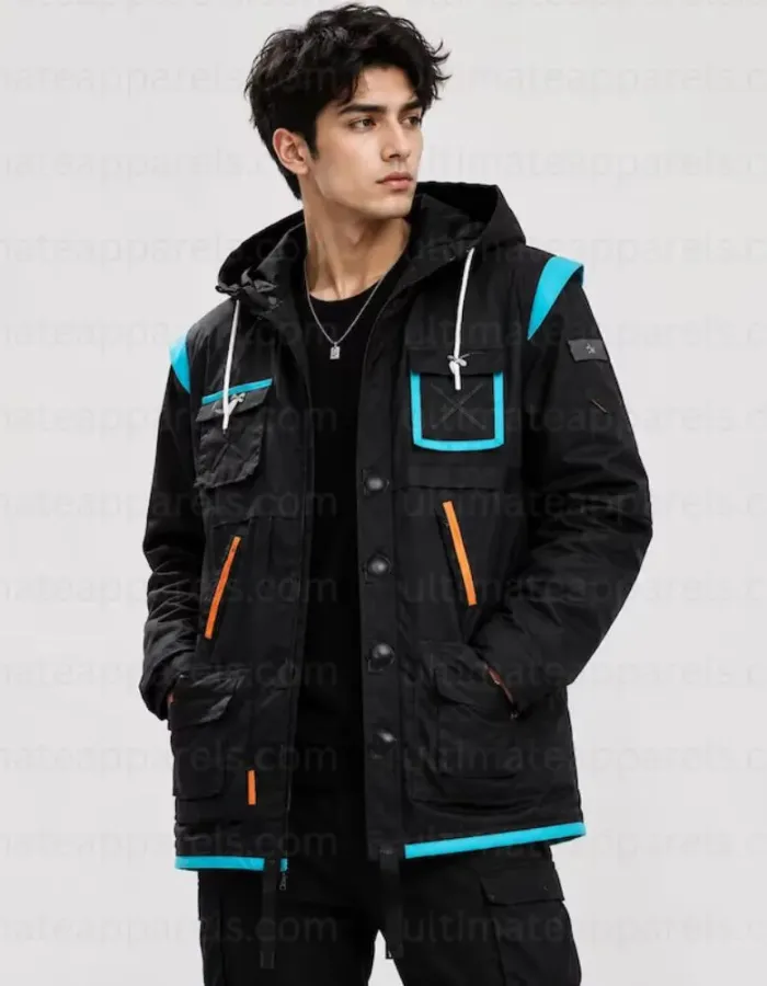 Cyberpunk David Martinez Black Hooded Jacket Cyberpunk David Martinez Black Hooded Jacket