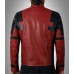 Deadpool Wade Wilson Red & Black Leather Jacket