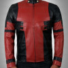 Deadpool Wade Wilson Red & Black Leather Jacket Deadpool Wade Wilson Red & Black Leather Jacket