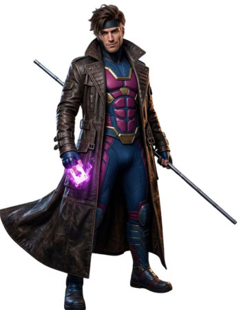 Deadpool Wolverine Gambit Brown Leather Coat