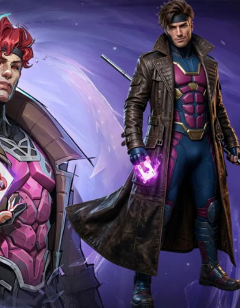 Deadpool Wolverine Gambit Brown Leather Coat