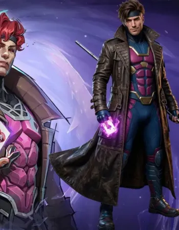 Deadpool Wolverine Gambit Brown Leather Coat