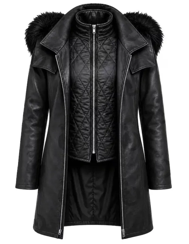 Death Note Mello Fur Trench Coat Death Note Mello Fur Trench Coat