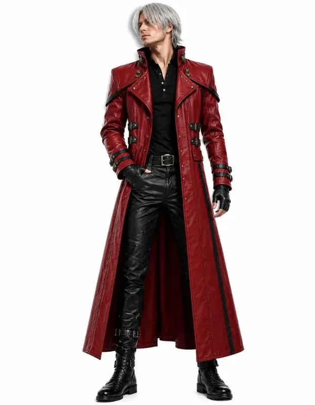 Devil May Cry Dante Red Trench Coat Devil May Cry Dante Red Trench Coat