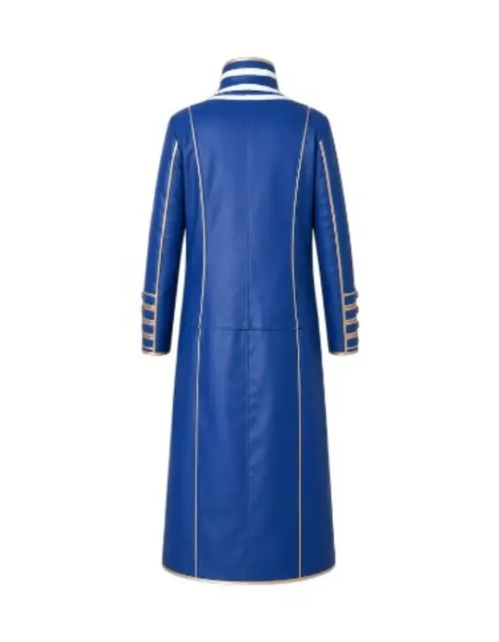 Devil May Cry Vergil Blue Leather Coat