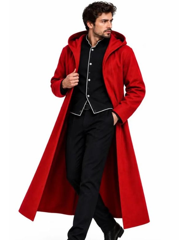Edward Elric Fullmetal Alchemist Red Hooded Coat