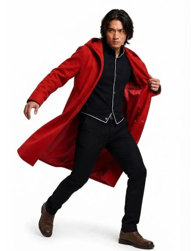 Edward Elric Fullmetal Alchemist Red Hooded Coat