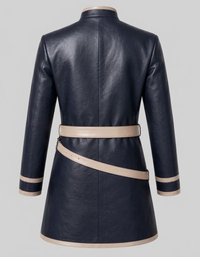 Frieren Beyond Journey's End Himmel Leather Coat Frieren Beyond Journey's End Himmel Leather Coat