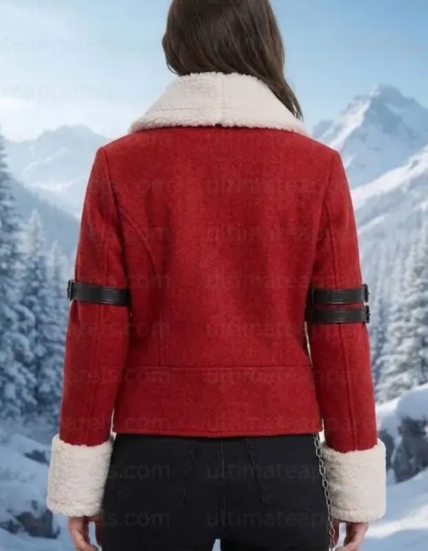 Frieren Beyond Journey End Stark Red Winter Jacket