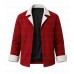 Frieren Stark Red Contrast Leather Jacket