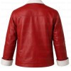 Frieren Stark Red Contrast Leather Jacket Frieren Stark Red Contrast Leather Jacket