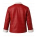 Frieren Stark Red Contrast Leather Jacket