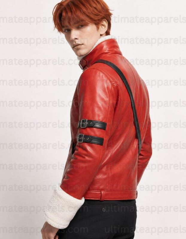Frieren Beyond Journey End Stark Red Winter Jacket