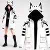 VTuber Fubuki Hooded Leather Jacket