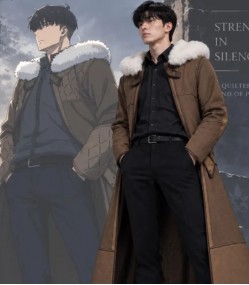 Solo Leveling Sung Jinwoo Fur Trench Coat
