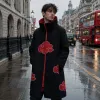 Itachi Uchiha Black Akatsuki Cloud Coat 