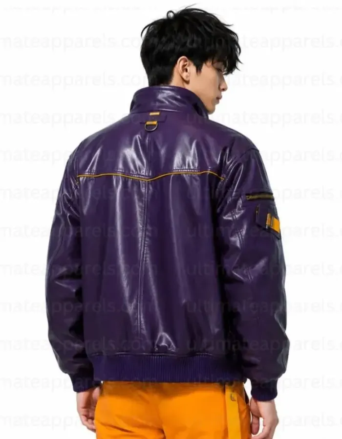 Hunter Jinwoo Sung Solo Leveling Purple Bomber Jacket Hunter Jinwoo Sung Solo Leveling Purple Bomber Jacket