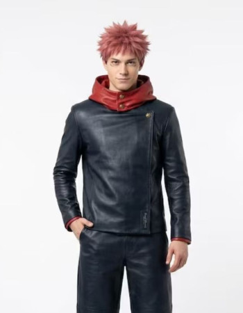 Jujutsu Kaisen Yuji Itadori Leather Jacket Jujutsu Kaisen Yuji Itadori Leather Jacket