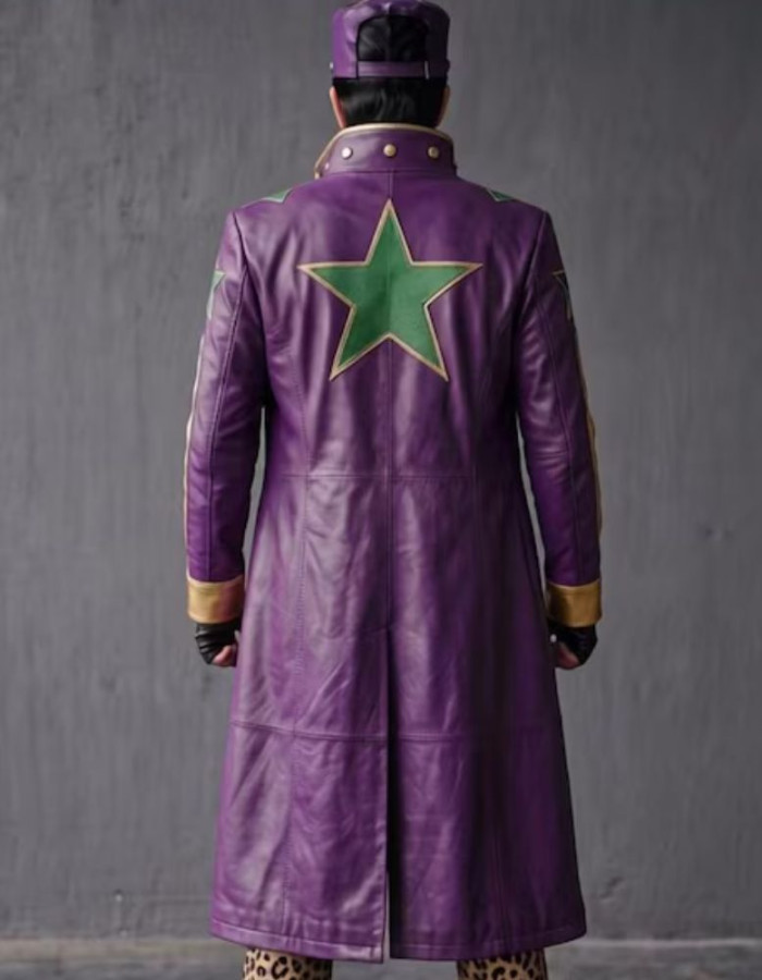 JoJo Jotaro Kujo Leather Trench Coat