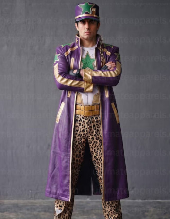 JoJo Jotaro Kujo Leather Trench Coat JoJo Jotaro Kujo Leather Trench Coat