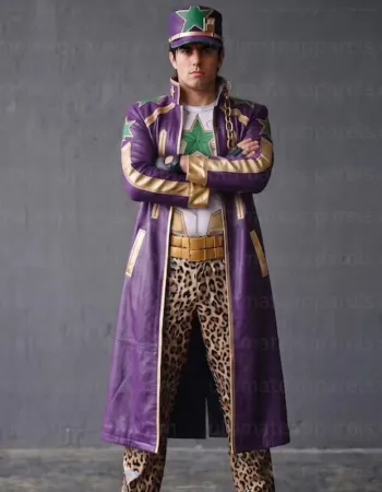 JoJo Jotaro Kujo Leather Trench Coat JoJo Jotaro Kujo Leather Trench Coat