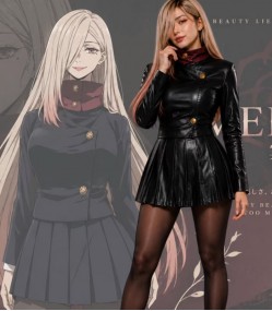 Jujutsu Kaisen Mei Mei Leather Dress