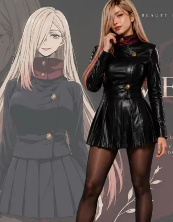 Jujutsu Kaisen Mei Mei Leather Dress