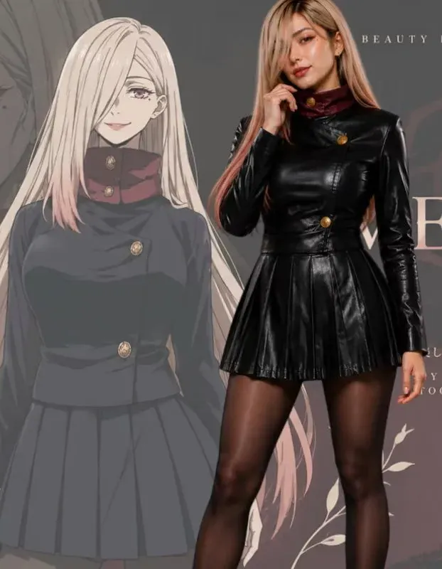 Jujutsu Kaisen Mei Mei Leather Dress