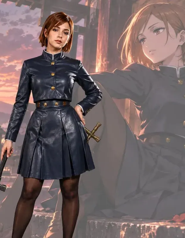 Jujutsu Kaisen Nobara Kugisaki Leather Dress